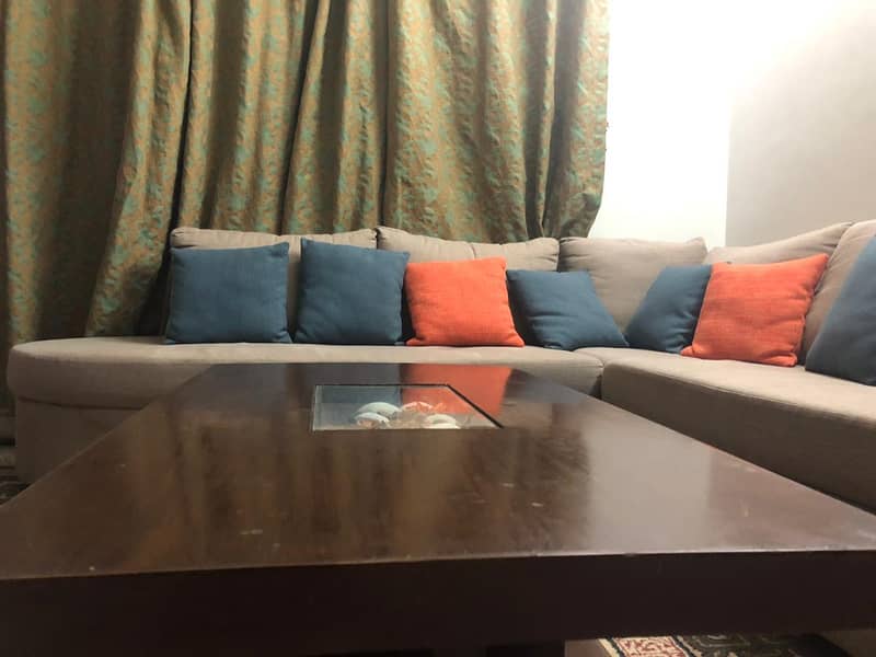 7 seater L Shaped elegant Sofa with center table 4