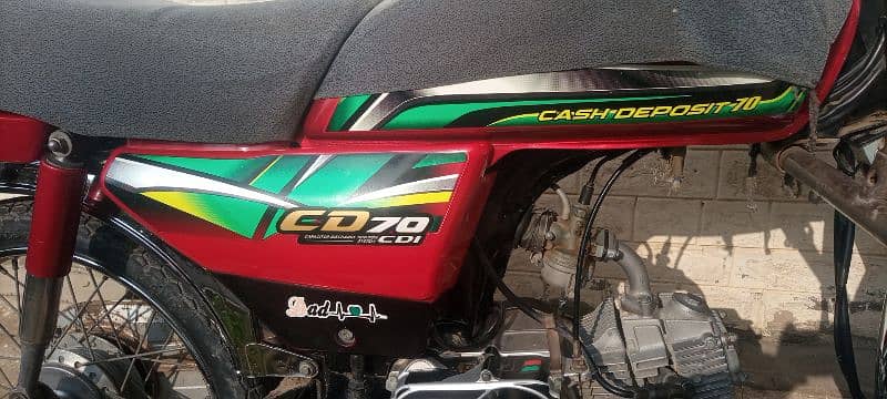 CD 70cc model 22 for sale and exchange possible with Honda 125 2