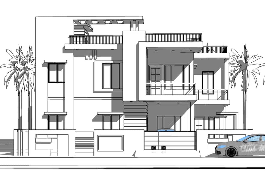 ARCHITECT, 2D DRAFTSMAN, NAQSHA NAVEES, 3D ELEVATiON 5