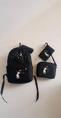 4 pcs casual backpack