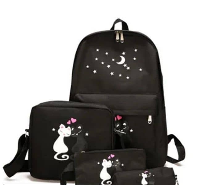 4 pcs casual backpack 1