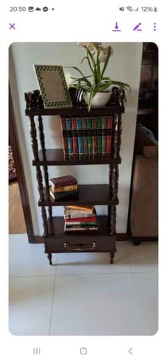 sheesham wood book shelve