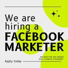 FACEBOOK MARKETING JOB PART TIME CAN EASILY UPTO 60000 RS PER MONTH