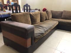 7 sitter sofa with foot rest