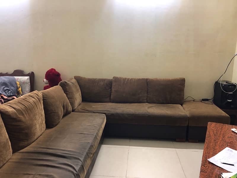 7 sitter sofa with foot rest 1