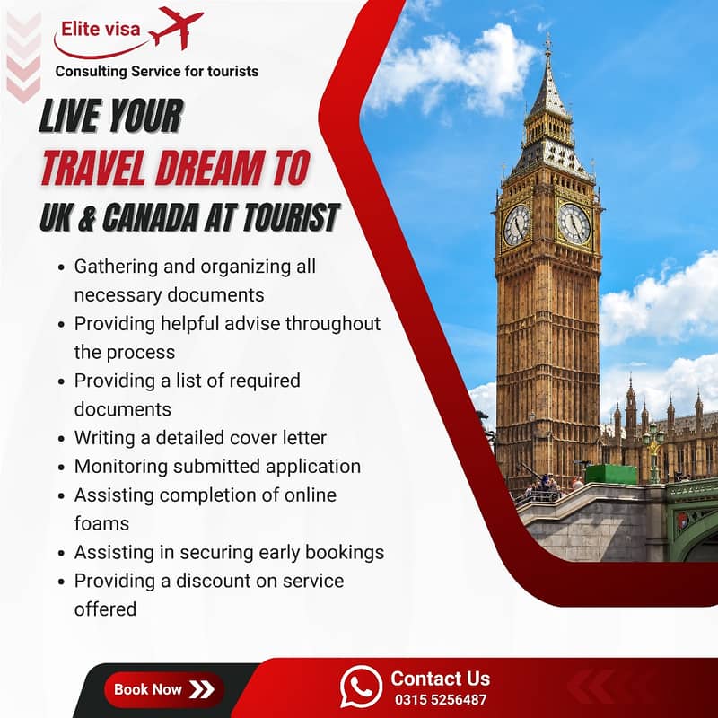 LIVE YOUR DREAM – TRAVEL TO THE UK & CANADA 0