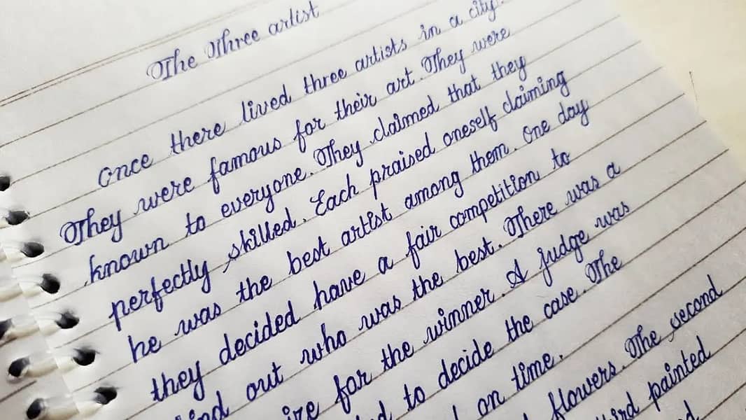 Expert writer with beautiful writing 0