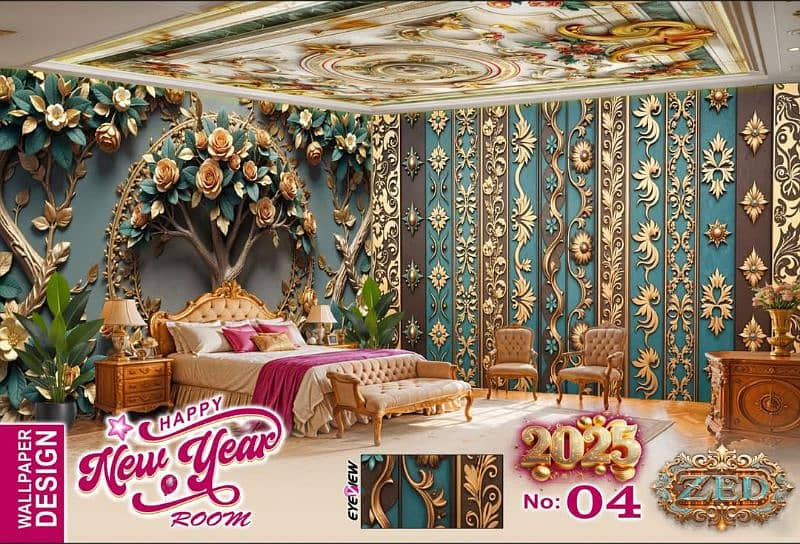 3D Flex Wallpaper/3d wallpaper/Wall flex Sheet/Customize wall papers 4