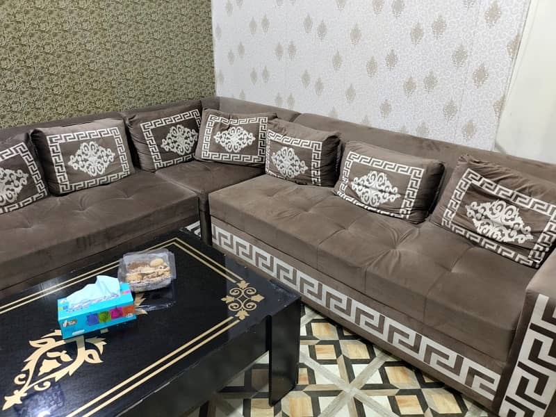 only L shape sofa table not included 3