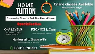 Home tuition/tutors/teachers/academy/maths/o levels/inter/tution