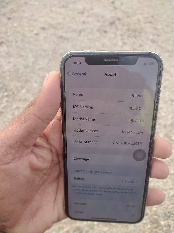 iPhone x PTA approve 256 gb memory hai 4