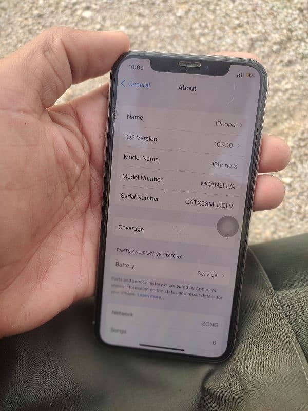 iPhone x PTA approve 256 gb memory hai 6