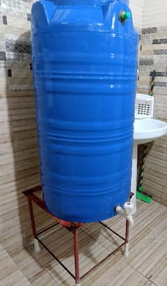 200ltr water drum with stand