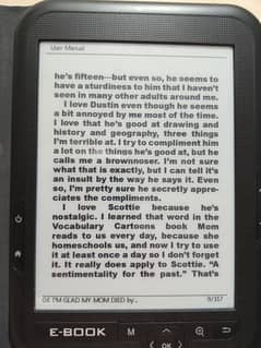 eBook reader with all files support - Excellent Condition and Battery