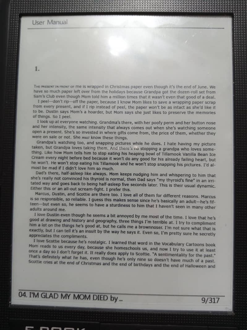 E-ink Ebook Reader (Read Ad) 9