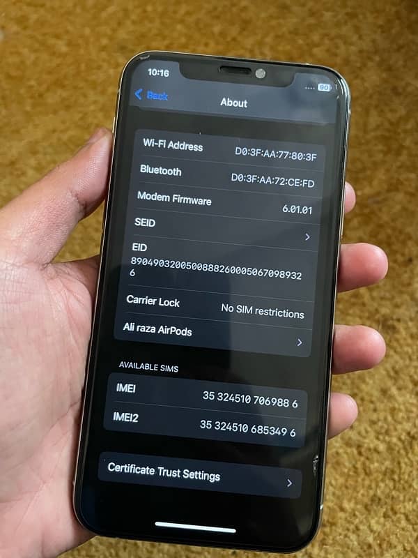 IPHONE 11 PRO(NON PTA) 10/10 5