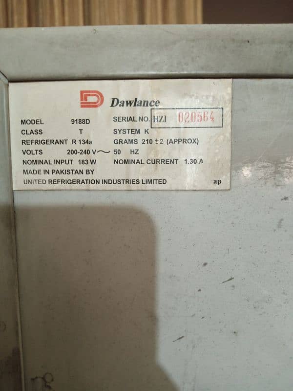 Dawlance refrigerator 9188D 4