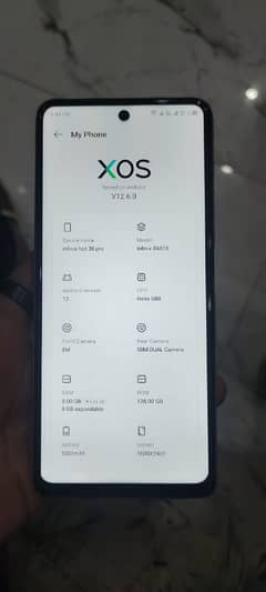 Infinix hot 30 128gb condition 10by9 complete box