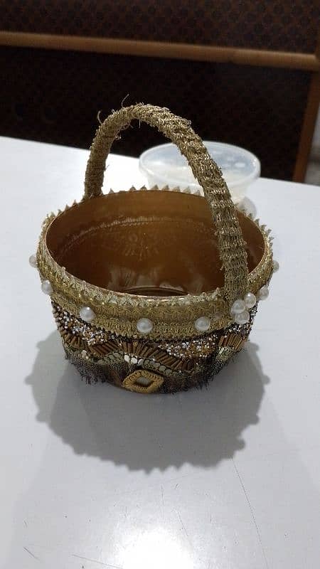 beautiful hand made basket 0