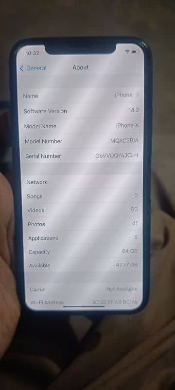 iPhone X 64GB 10 By 10 Bypass 70% Battery All ok 10