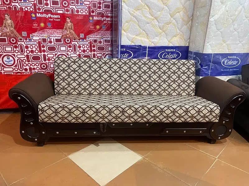 sofa cum bed (2in1)(sofa+bed)(Molty foam)(10 years warranty ) 6