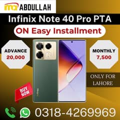 Infinix Note 40 Pro PTA Approved Mobile Available On Easy Installment