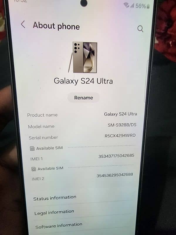 samsung s24 ultra non pta 12/256 with box 10/10 condition 4