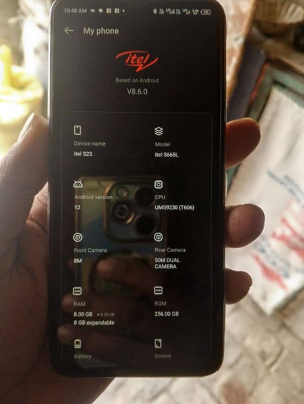 itel s23/wathsapp 03124495838 8