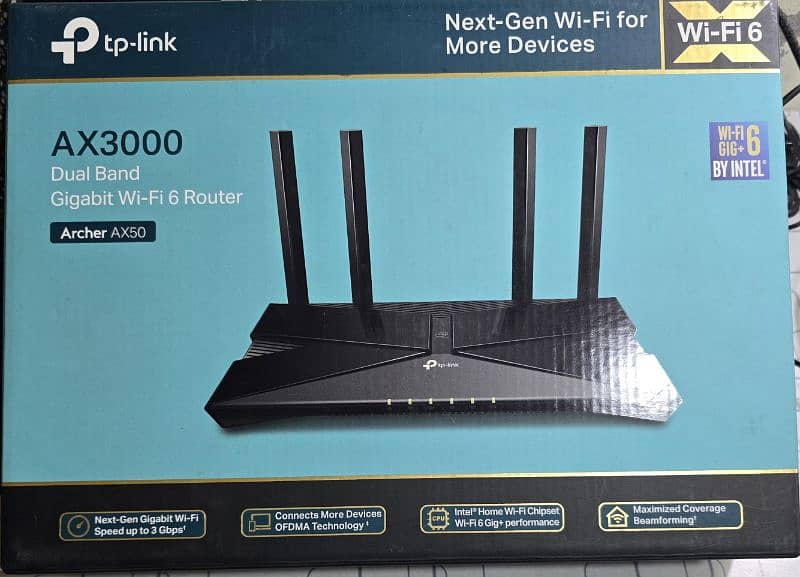 TP Link Archer AX50 Dual Band Wifi 6 Router 0