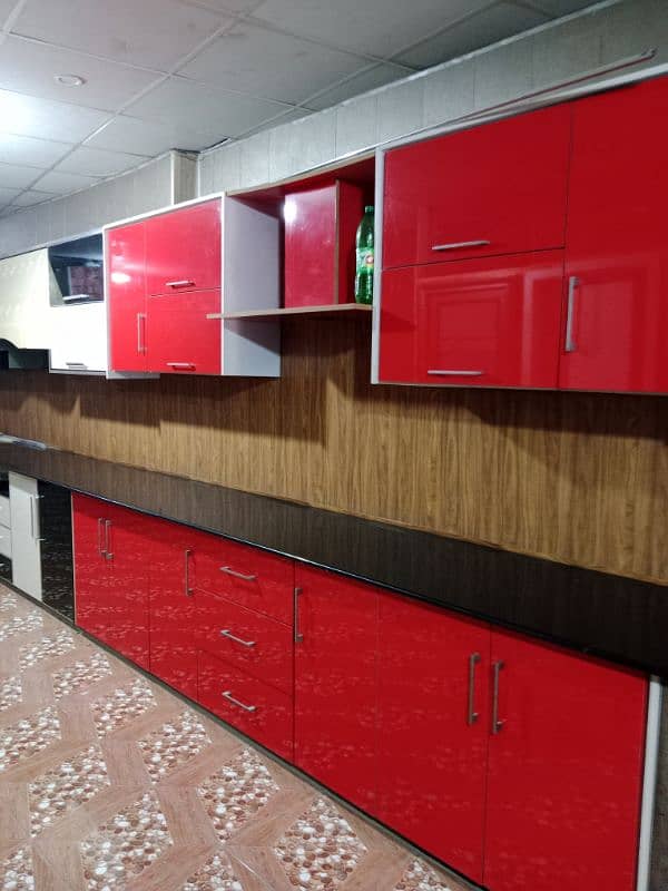 WOOD WORK KITCHEN CABINET /PARTITION 11