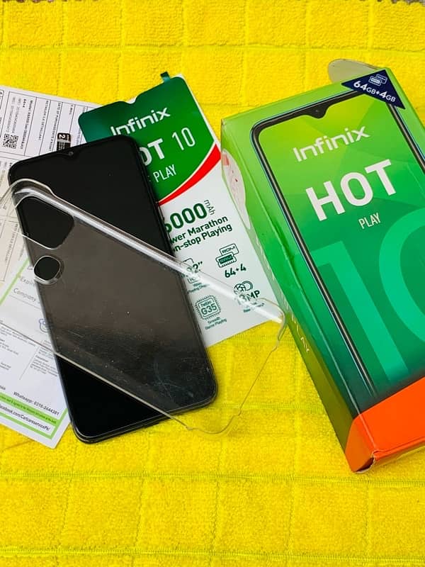 infinix hot 10 play official pta 4gb 64gb 0