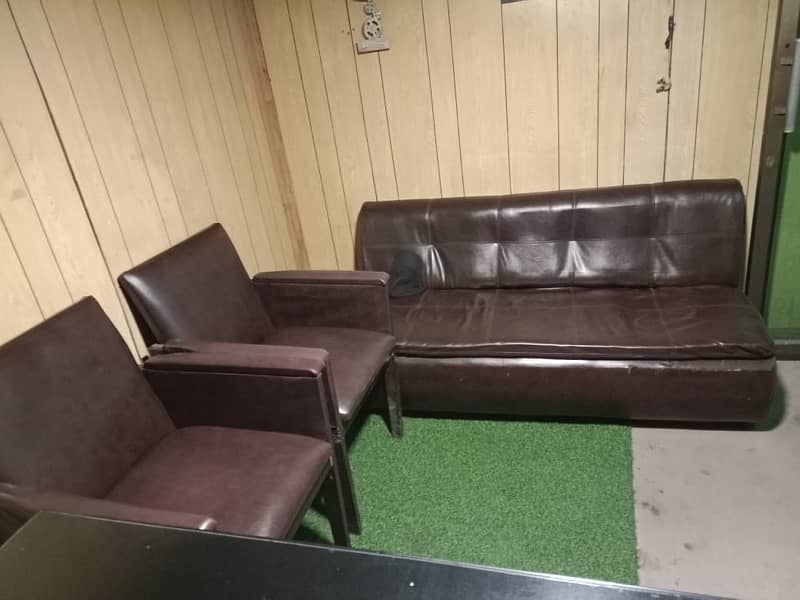 Office Table chairs customer 2 chairs 1 sofa three seater 3