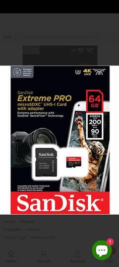 2 Extreme PRO 64 gb camera memory card