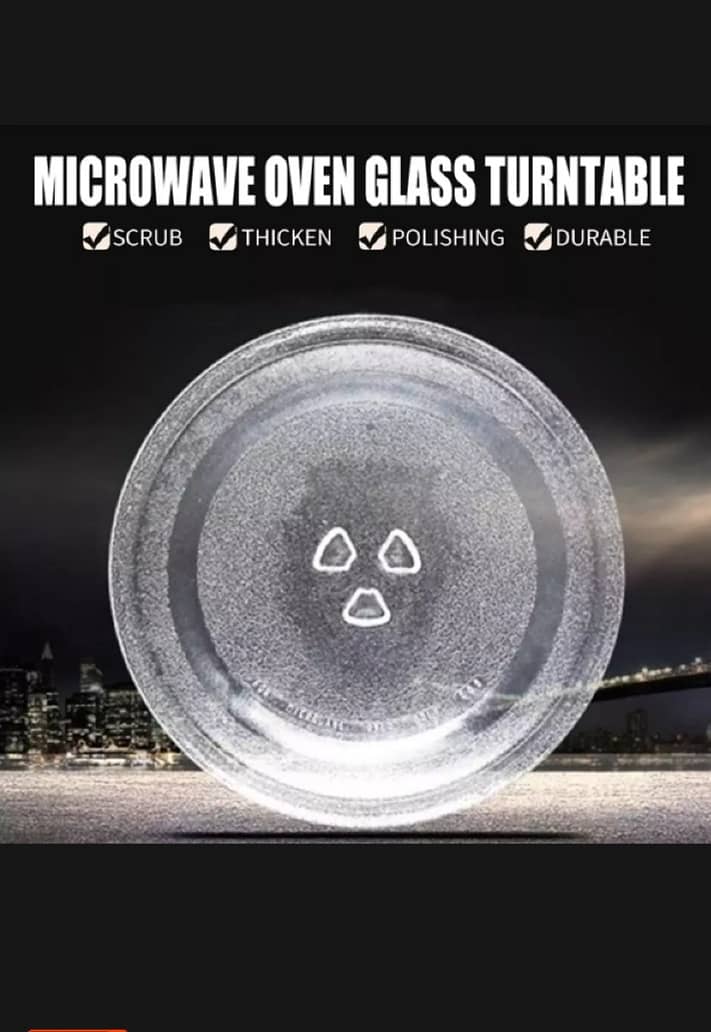 Microwave oven glass turnable plate glass tray delivery avail 1