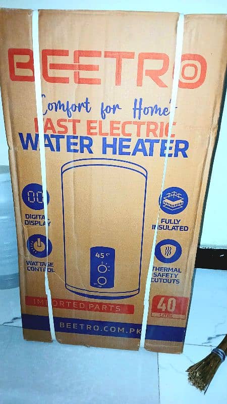 BEETRO FAST ELECTRIC WATER HEATER SOLAR COMPATIBLE FULL NEW FOR SALE. 1