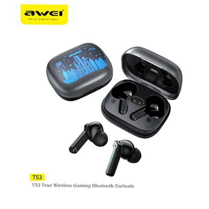 Awei T53 ANC True Wireless Bluetooth Gaming Earbuds 0