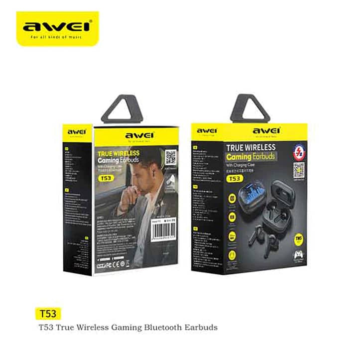 Awei T53 ANC True Wireless Bluetooth Gaming Earbuds 3