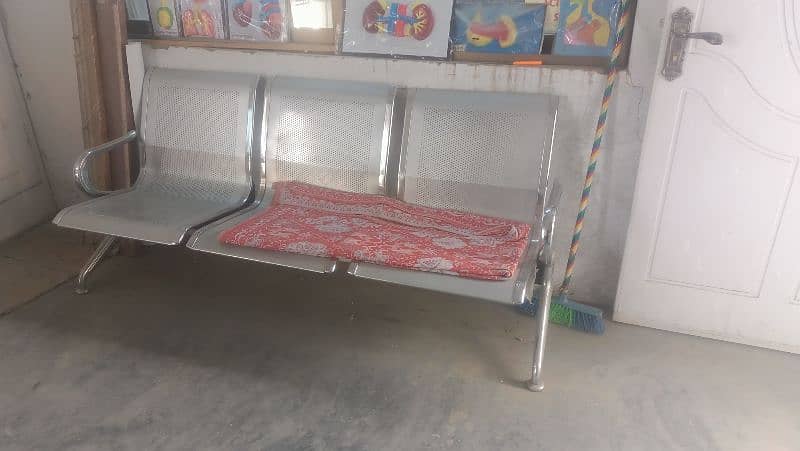 Three Seater Bench for Office Clinic 1