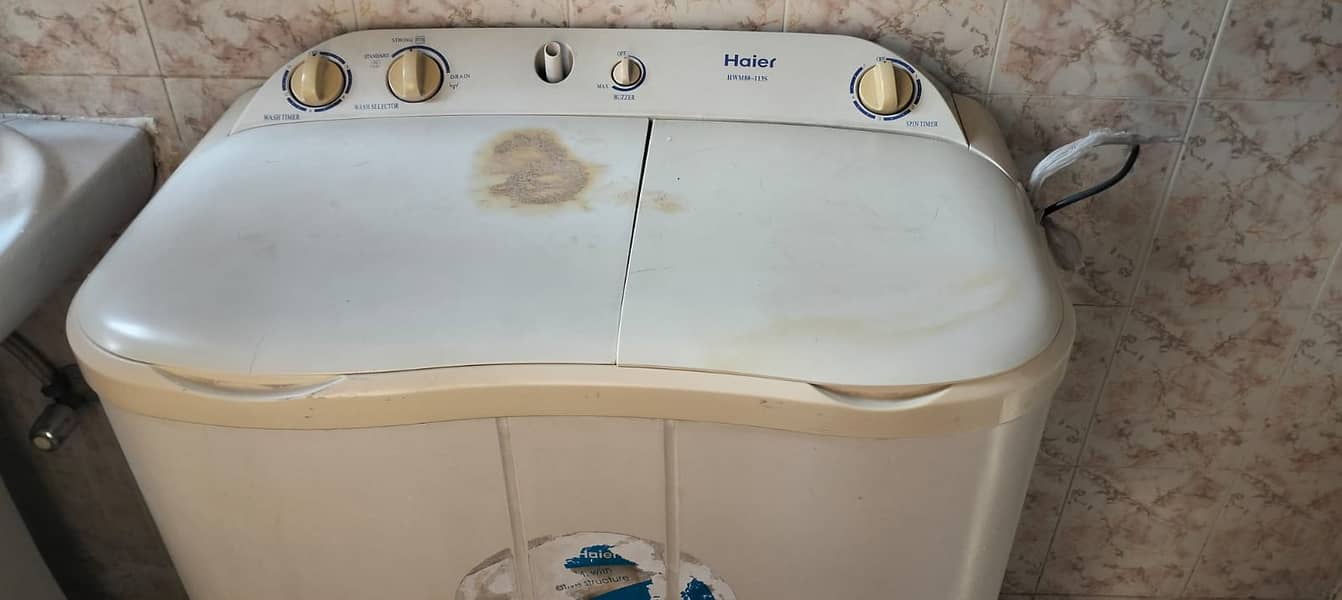 Haier Washing machine alongwith spinner for sale 1