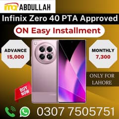 Infinix Zero 40 PTA Approved Mobile 8/256 GB Available On Installment