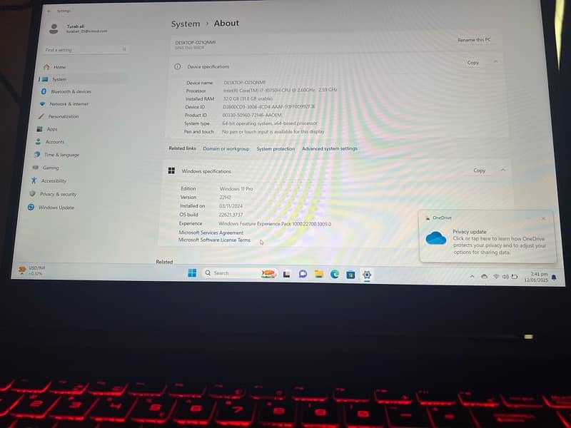 MSI GF65 Thin Gaming Laptop with Windows 11 Pro 4