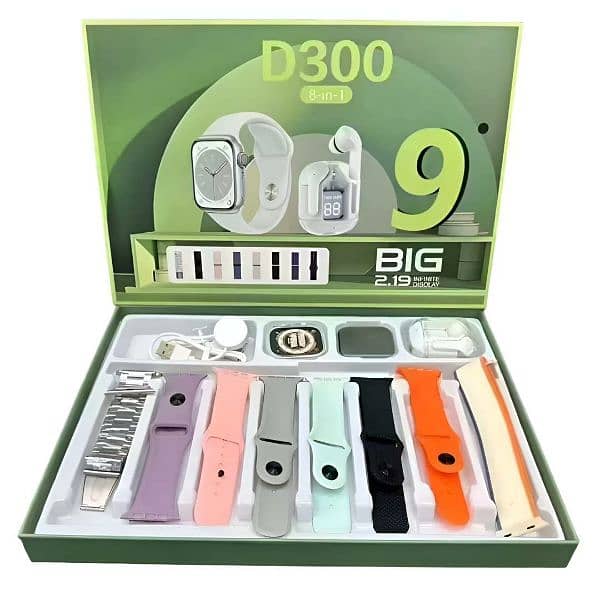 D300 series 9 smart watch with air pods 0