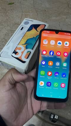 Samsung A30 with box in Total Genuine Condition