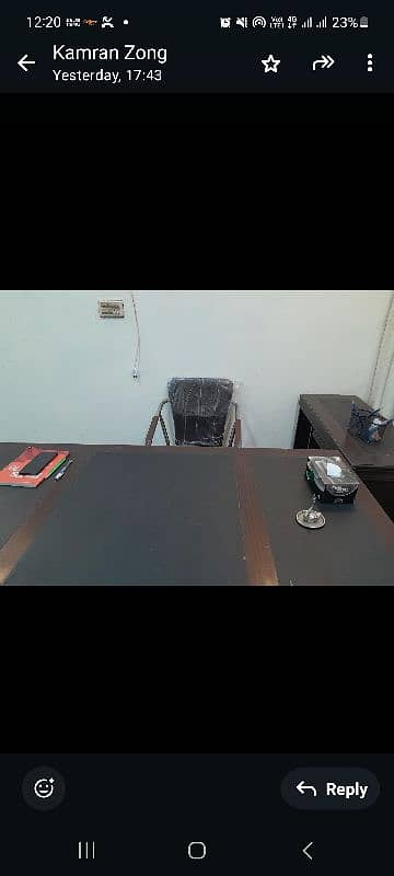 Big Office Table in brown color 0