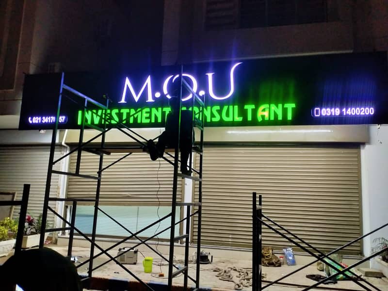 Sign Board In Karachi | LED Sign Board | Neon Sign Board 1