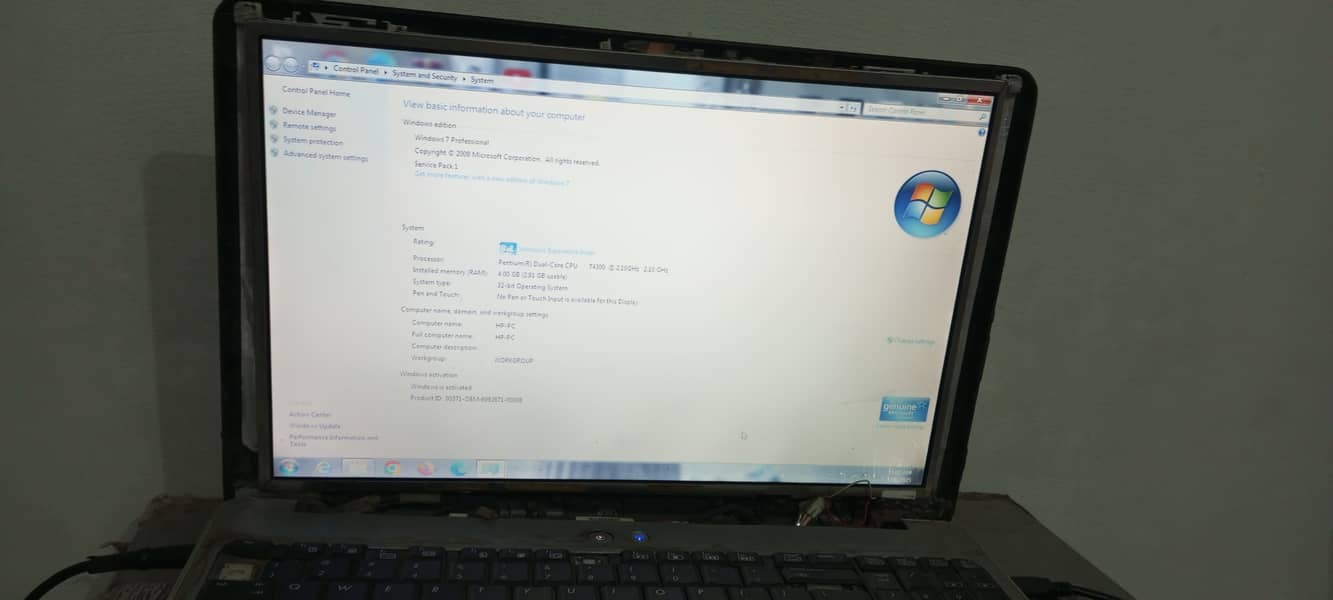 Hp  dual cure laptop 4gb ram 300+memory 0