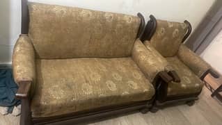 6 Seater Sheeshum wood sofa set