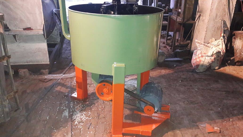 Pan Mixer Machine for soil mixing and concrete and chemecial mixing 9