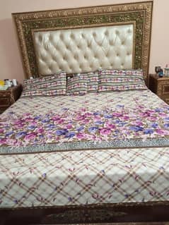 double bed / king size bed / poshish bed set/with mattress.