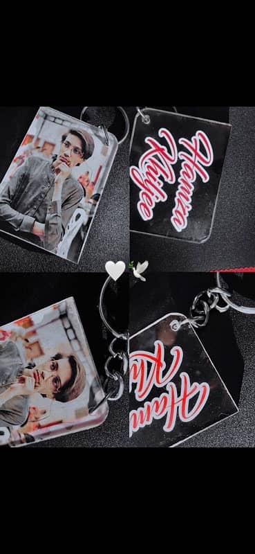 Name And Photo Keychain Unique design Premium material 0